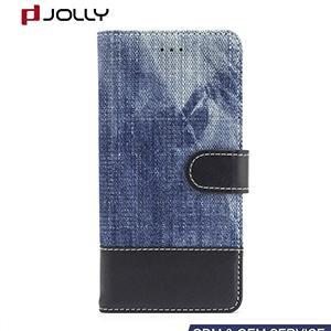 Huawei P10 Liteデニム生地カード収納ウォレットケース