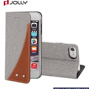iPhone 8防塵生地カード収納手帳型ケース